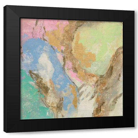 Retro Jewel Tones II Black Modern Wood Framed Art Print by Vassileva, Silvia
