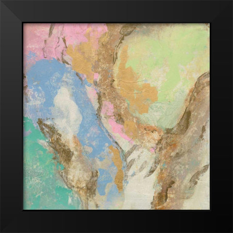 Retro Jewel Tones II Black Modern Wood Framed Art Print by Vassileva, Silvia