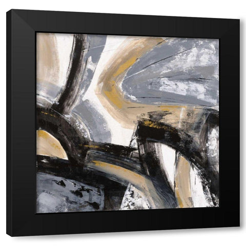 Urban Graffiti I Black Modern Wood Framed Art Print with Double Matting by Vassileva, Silvia
