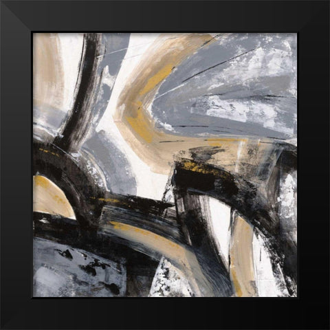 Urban Graffiti I Black Modern Wood Framed Art Print by Vassileva, Silvia