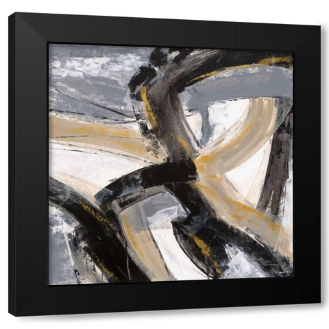 Urban Graffiti II Black Modern Wood Framed Art Print by Vassileva, Silvia