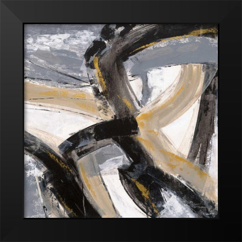Urban Graffiti II Black Modern Wood Framed Art Print by Vassileva, Silvia