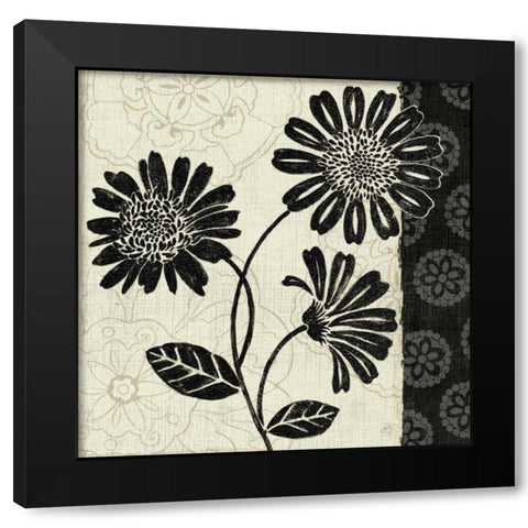 Influence II Black Modern Wood Framed Art Print with Double Matting by Brissonnet, Daphne