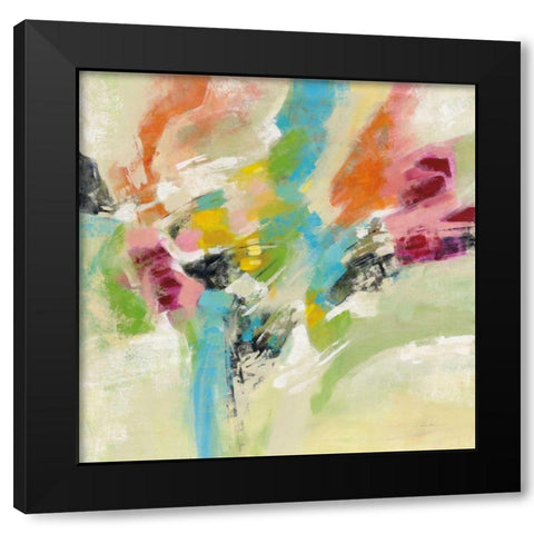 Summer Lunapark Black Modern Wood Framed Art Print by Vassileva, Silvia