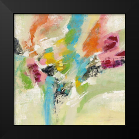 Summer Lunapark Black Modern Wood Framed Art Print by Vassileva, Silvia