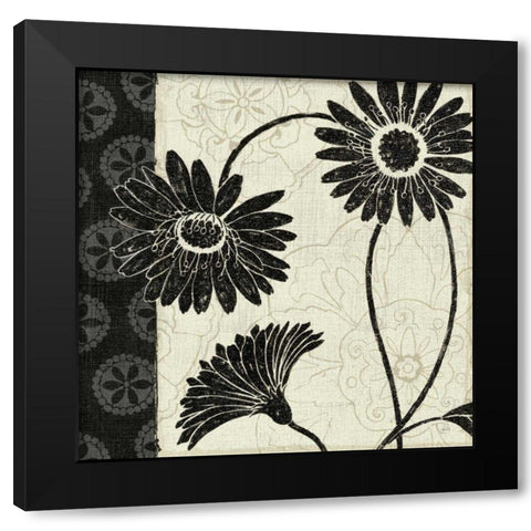 Influence I Black Modern Wood Framed Art Print with Double Matting by Brissonnet, Daphne