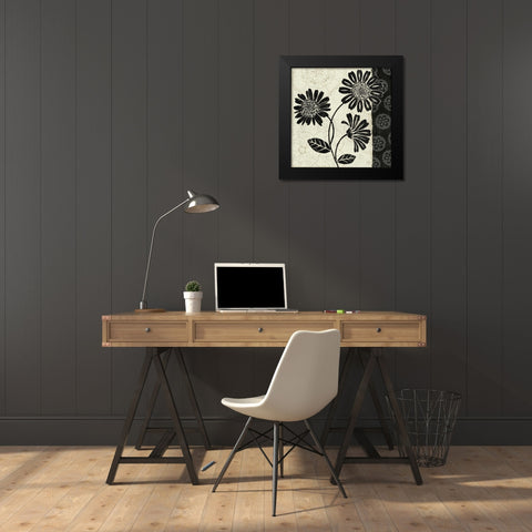 Influence II Black Modern Wood Framed Art Print by Brissonnet, Daphne