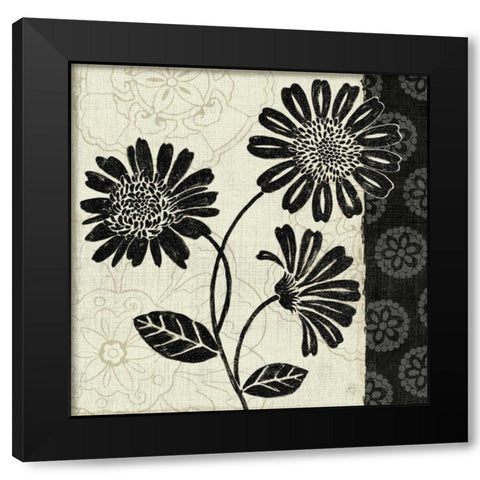 Influence II Black Modern Wood Framed Art Print with Double Matting by Brissonnet, Daphne