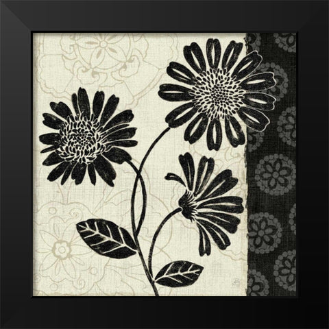 Influence II Black Modern Wood Framed Art Print by Brissonnet, Daphne