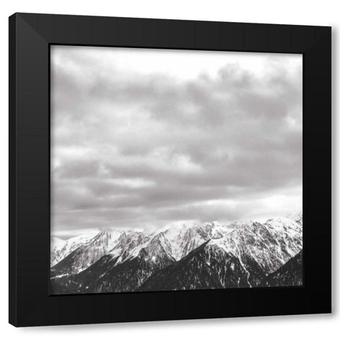 What a View BW Crop Black Modern Wood Framed Art Print with Double Matting by Eichman, Andre