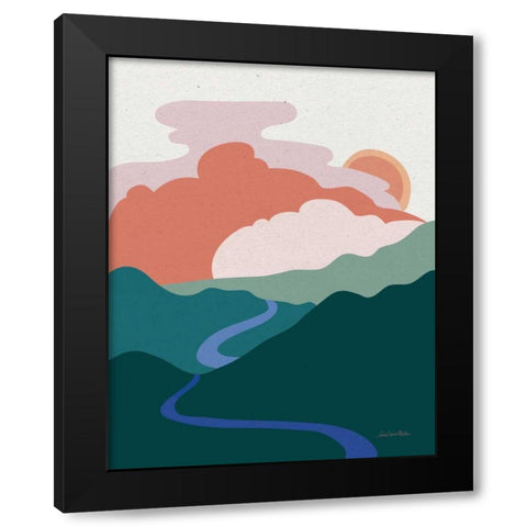 Hills and Valleys I Light Black Modern Wood Framed Art Print by Miller, Sara Zieve