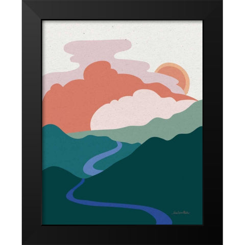 Hills and Valleys I Light Black Modern Wood Framed Art Print by Miller, Sara Zieve