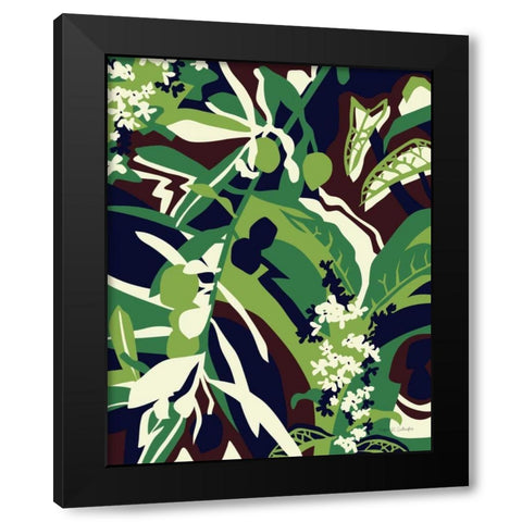 Olive Buds Brown Black Modern Wood Framed Art Print by Gallagher, Megan