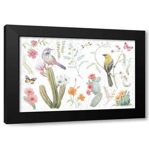 Desert Beauties I Black Modern Wood Framed Art Print with Double Matting by Brissonnet, Daphne