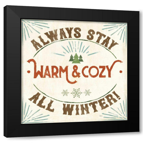 Holiday Likeness VII Wood Black Modern Wood Framed Art Print by Charron, Veronique