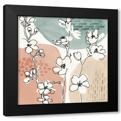 Soft Figures II Black Modern Wood Framed Art Print by Tavoletti, Anne