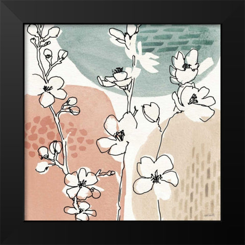 Soft Figures II Black Modern Wood Framed Art Print by Tavoletti, Anne