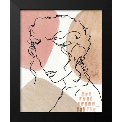 Soft Figures VII Black Modern Wood Framed Art Print by Tavoletti, Anne