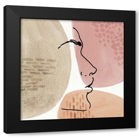 Soft Figures VIII Black Modern Wood Framed Art Print by Tavoletti, Anne