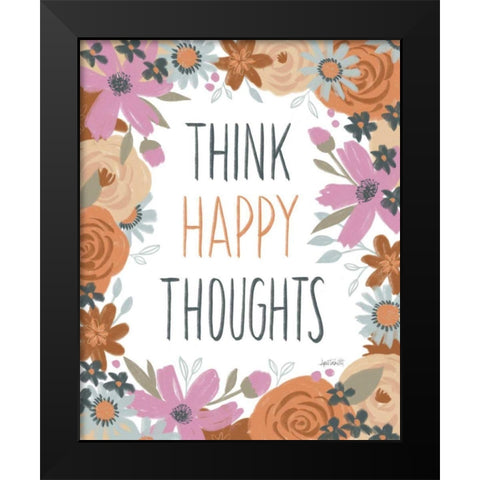 Happy Thoughts IV Black Modern Wood Framed Art Print by Tavoletti, Anne