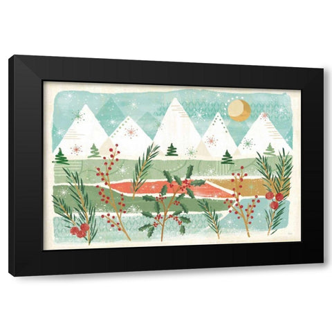 Holiday Flair I Black Modern Wood Framed Art Print by Charron, Veronique