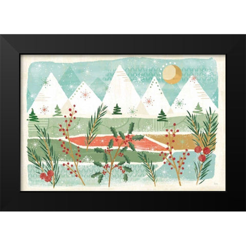 Holiday Flair I Black Modern Wood Framed Art Print by Charron, Veronique