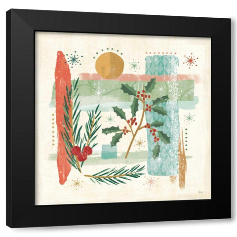Holiday Flair IV Black Modern Wood Framed Art Print by Charron, Veronique