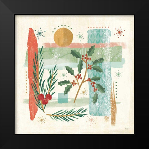 Holiday Flair IV Black Modern Wood Framed Art Print by Charron, Veronique
