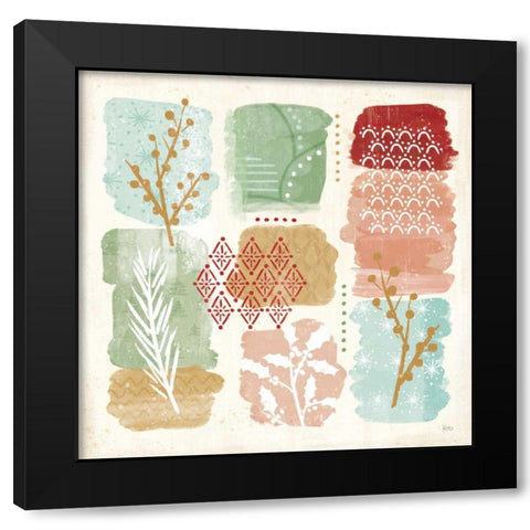 Holiday Flair VII Black Modern Wood Framed Art Print by Charron, Veronique