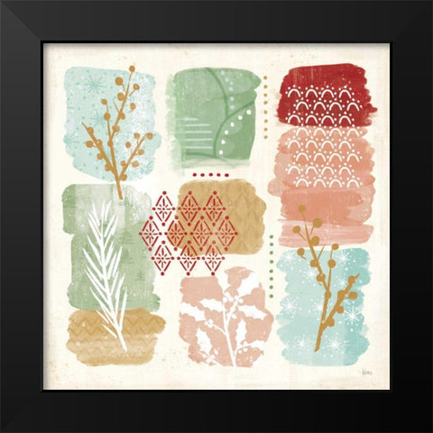 Holiday Flair VII Black Modern Wood Framed Art Print by Charron, Veronique