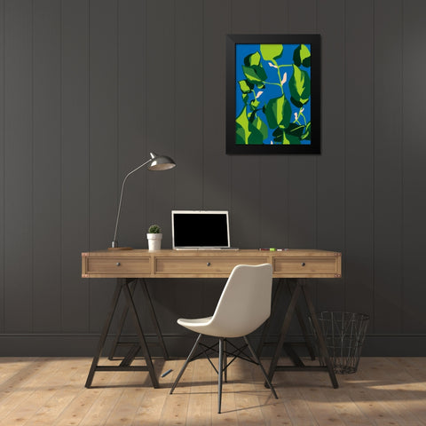 Zest for Life Black Modern Wood Framed Art Print by Gallagher, Megan