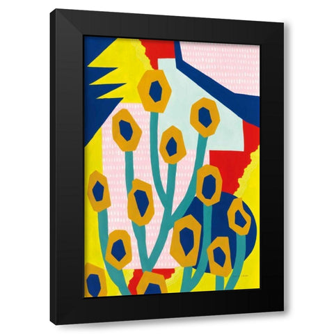 Growth Patterns Black Modern Wood Framed Art Print with Double Matting by Gallagher, Megan