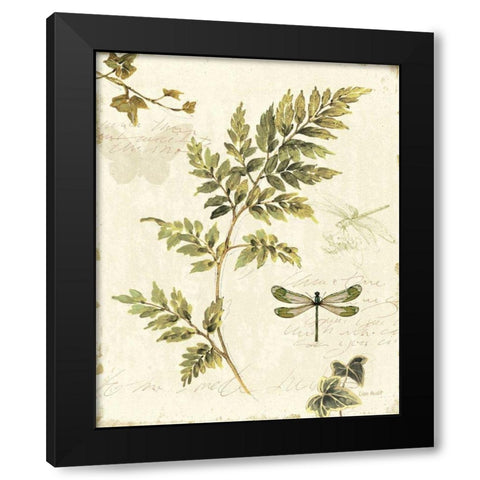 Ivies and Ferns III Black Modern Wood Framed Art Print by Audit, Lisa