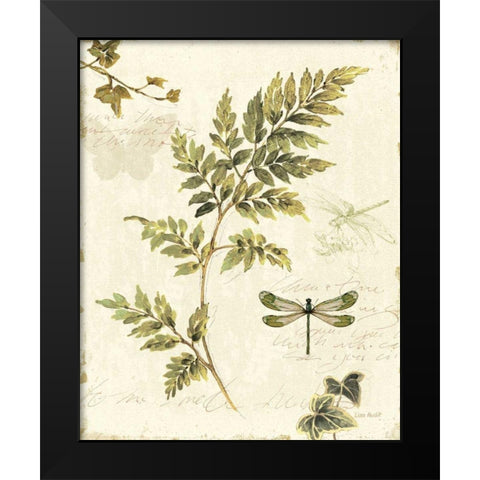 Ivies and Ferns III Black Modern Wood Framed Art Print by Audit, Lisa