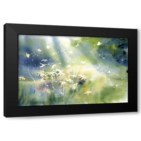 Landscape Light Black Modern Wood Framed Art Print by Pete, Katrina