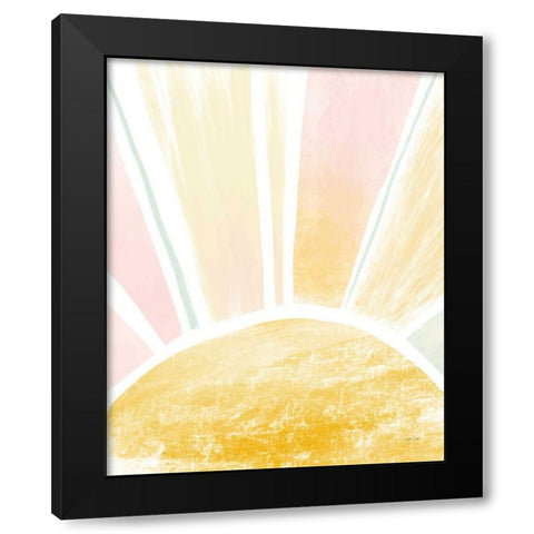 My Sunshine Black Modern Wood Framed Art Print with Double Matting by Pete, Katrina