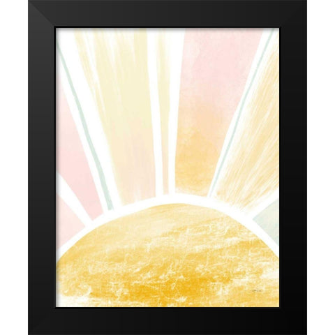 My Sunshine Black Modern Wood Framed Art Print by Pete, Katrina