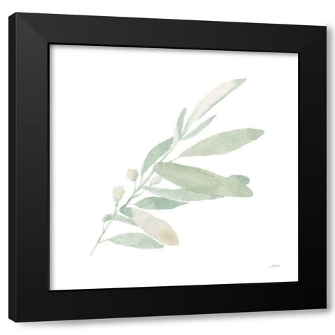 Sage I Black Modern Wood Framed Art Print by Pete, Katrina