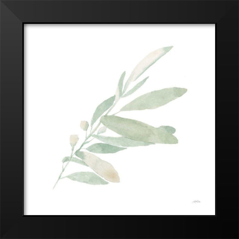 Sage I Black Modern Wood Framed Art Print by Pete, Katrina