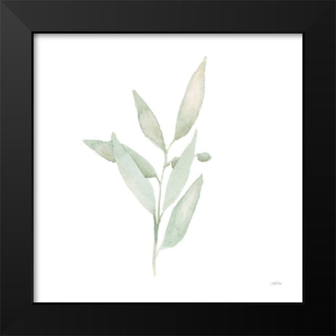 Sage II Black Modern Wood Framed Art Print by Pete, Katrina