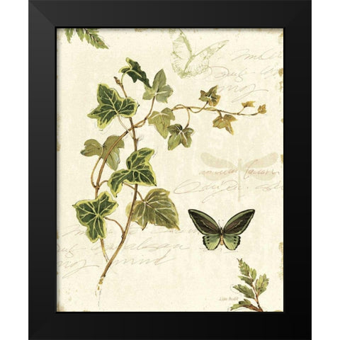 Ivies and Ferns IV Black Modern Wood Framed Art Print by Audit, Lisa