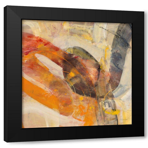 Boundless Energy II Black Modern Wood Framed Art Print with Double Matting by Hristova, Albena