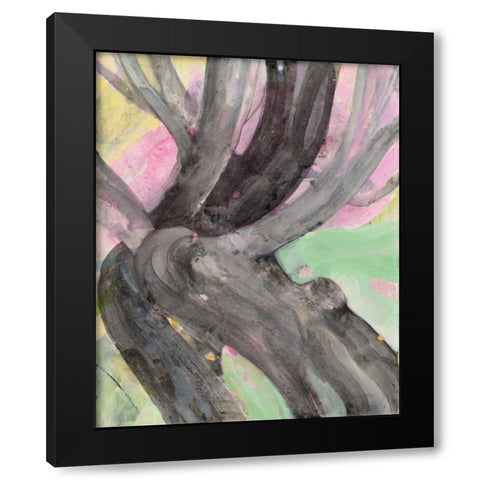 Branching Out I Black Modern Wood Framed Art Print by Hristova, Albena