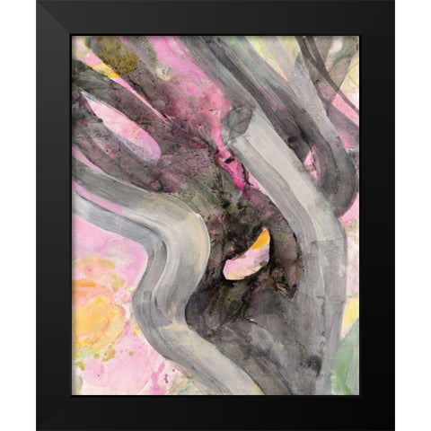 Branching Out II Black Modern Wood Framed Art Print by Hristova, Albena