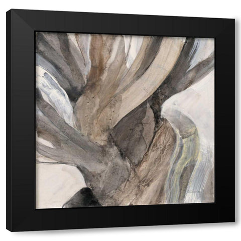 Driftwood I Black Modern Wood Framed Art Print by Hristova, Albena