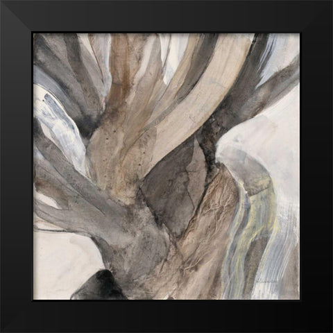 Driftwood I Black Modern Wood Framed Art Print by Hristova, Albena