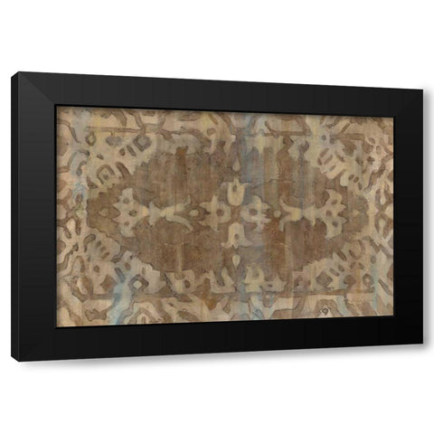 Exotic Weave Black Modern Wood Framed Art Print with Double Matting by Hristova, Albena