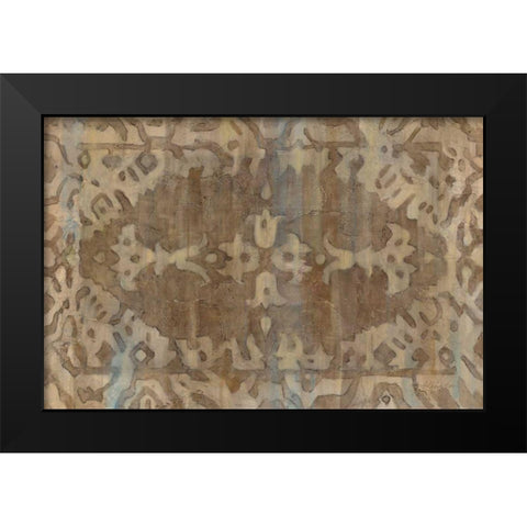 Exotic Weave Black Modern Wood Framed Art Print by Hristova, Albena