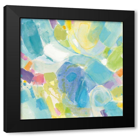 Crystal Morning Black Modern Wood Framed Art Print by Hristova, Albena
