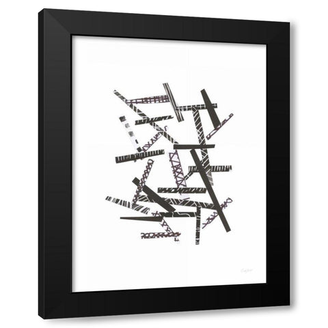 Pick Up Sticks I Black Modern Wood Framed Art Print with Double Matting by Prahl, Courtney